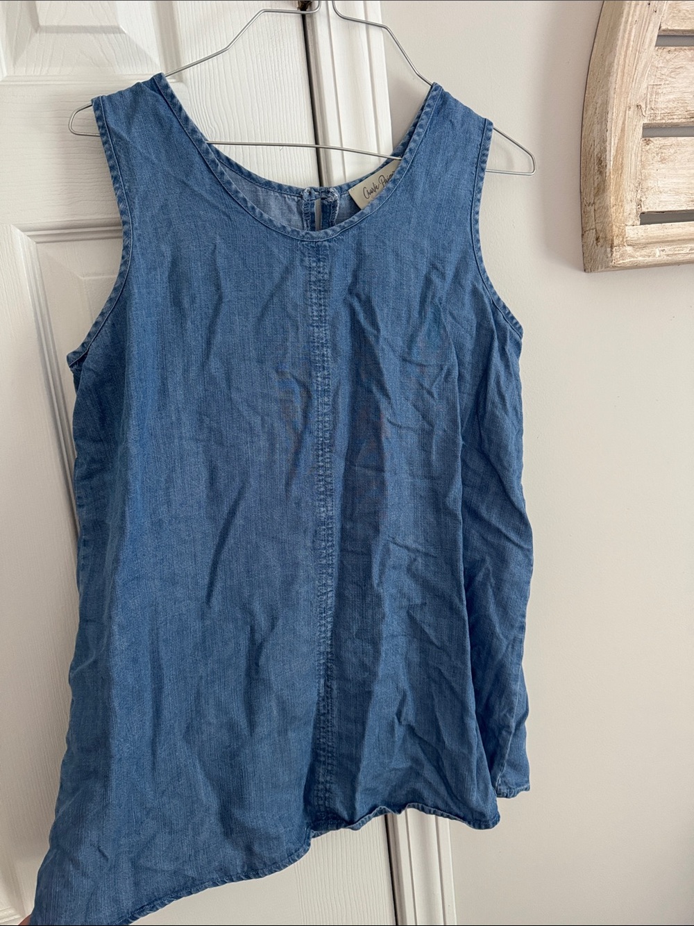 Charlie Paige Blue Denim Sleeveless Tank